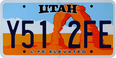 UT license plate Y512FE