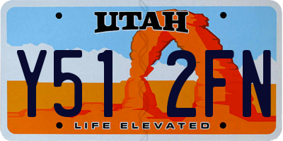 UT license plate Y512FN