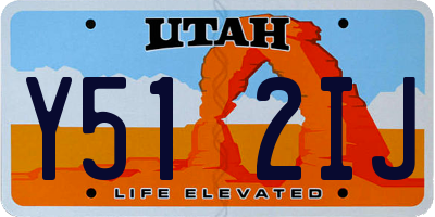 UT license plate Y512IJ