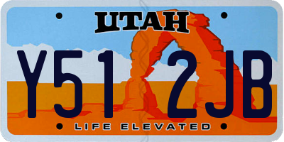 UT license plate Y512JB