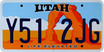 UT license plate Y512JG