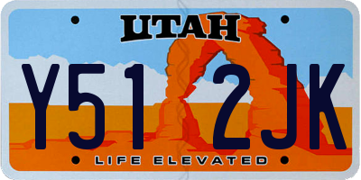 UT license plate Y512JK