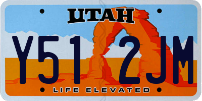 UT license plate Y512JM