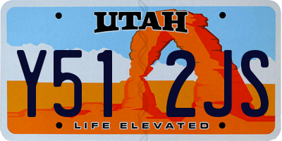 UT license plate Y512JS