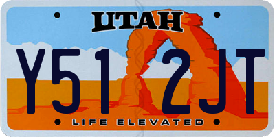 UT license plate Y512JT