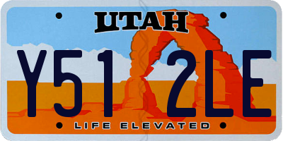 UT license plate Y512LE