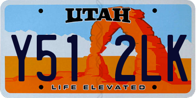 UT license plate Y512LK