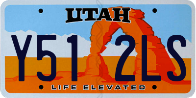 UT license plate Y512LS