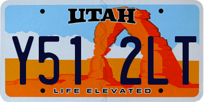 UT license plate Y512LT