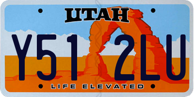 UT license plate Y512LU