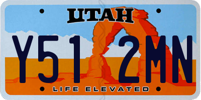UT license plate Y512MN