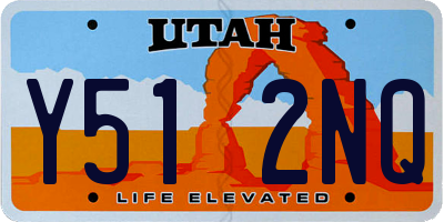 UT license plate Y512NQ