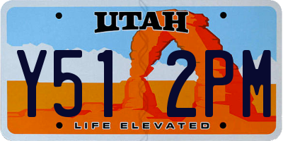 UT license plate Y512PM