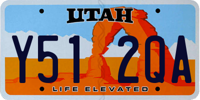 UT license plate Y512QA