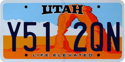 UT license plate Y512QN