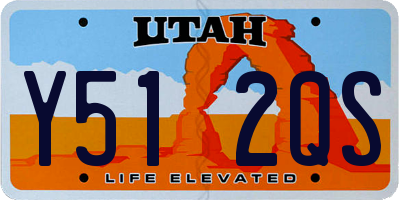 UT license plate Y512QS