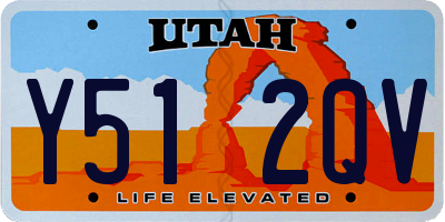 UT license plate Y512QV