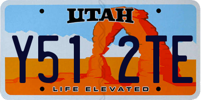 UT license plate Y512TE