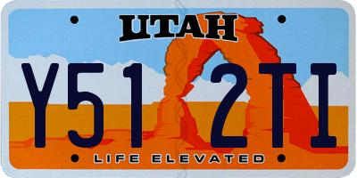 UT license plate Y512TI
