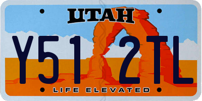 UT license plate Y512TL