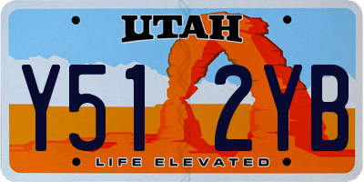 UT license plate Y512YB