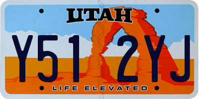 UT license plate Y512YJ