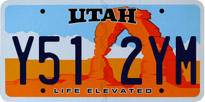 UT license plate Y512YM