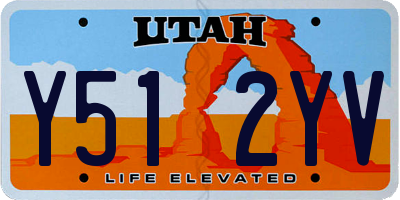 UT license plate Y512YV