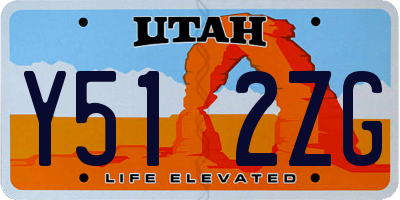 UT license plate Y512ZG