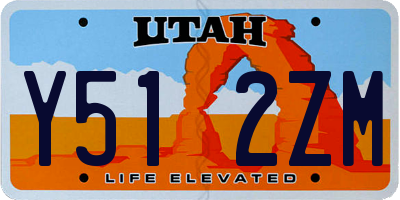 UT license plate Y512ZM
