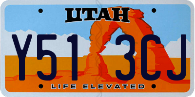 UT license plate Y513CJ
