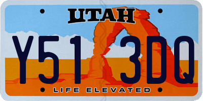 UT license plate Y513DQ