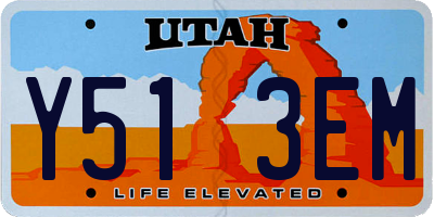 UT license plate Y513EM