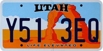 UT license plate Y513EQ