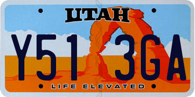 UT license plate Y513GA