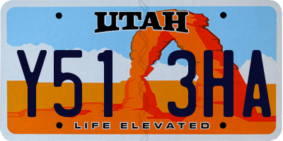 UT license plate Y513HA