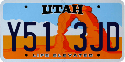 UT license plate Y513JD