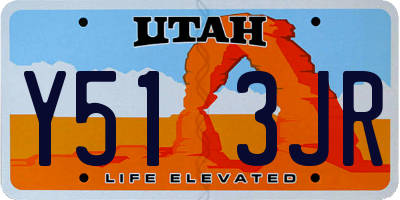 UT license plate Y513JR