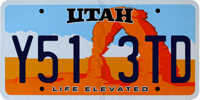 UT license plate Y513TD