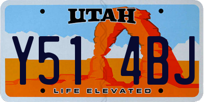 UT license plate Y514BJ