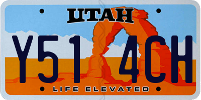 UT license plate Y514CH