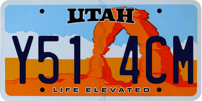 UT license plate Y514CM