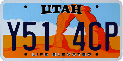 UT license plate Y514CP