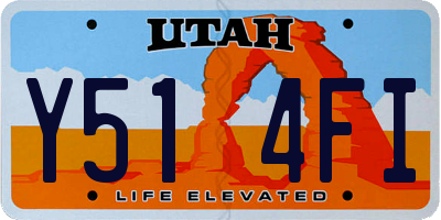 UT license plate Y514FI
