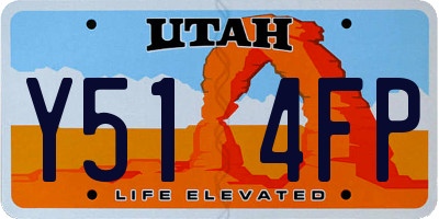 UT license plate Y514FP