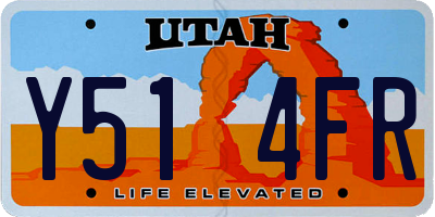 UT license plate Y514FR