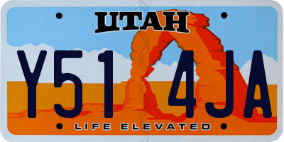 UT license plate Y514JA