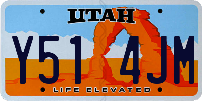 UT license plate Y514JM