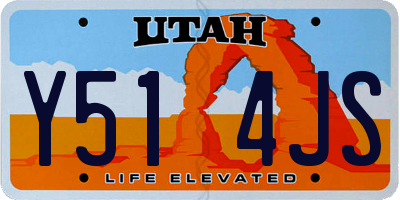 UT license plate Y514JS