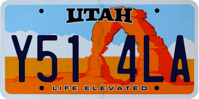 UT license plate Y514LA